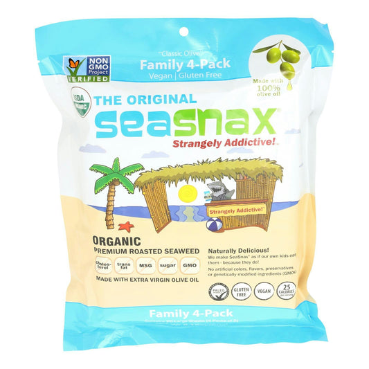 Seanad Organic Premium Roasted Seaweed Snack - Original - 2.16 oz (Pack of 16)