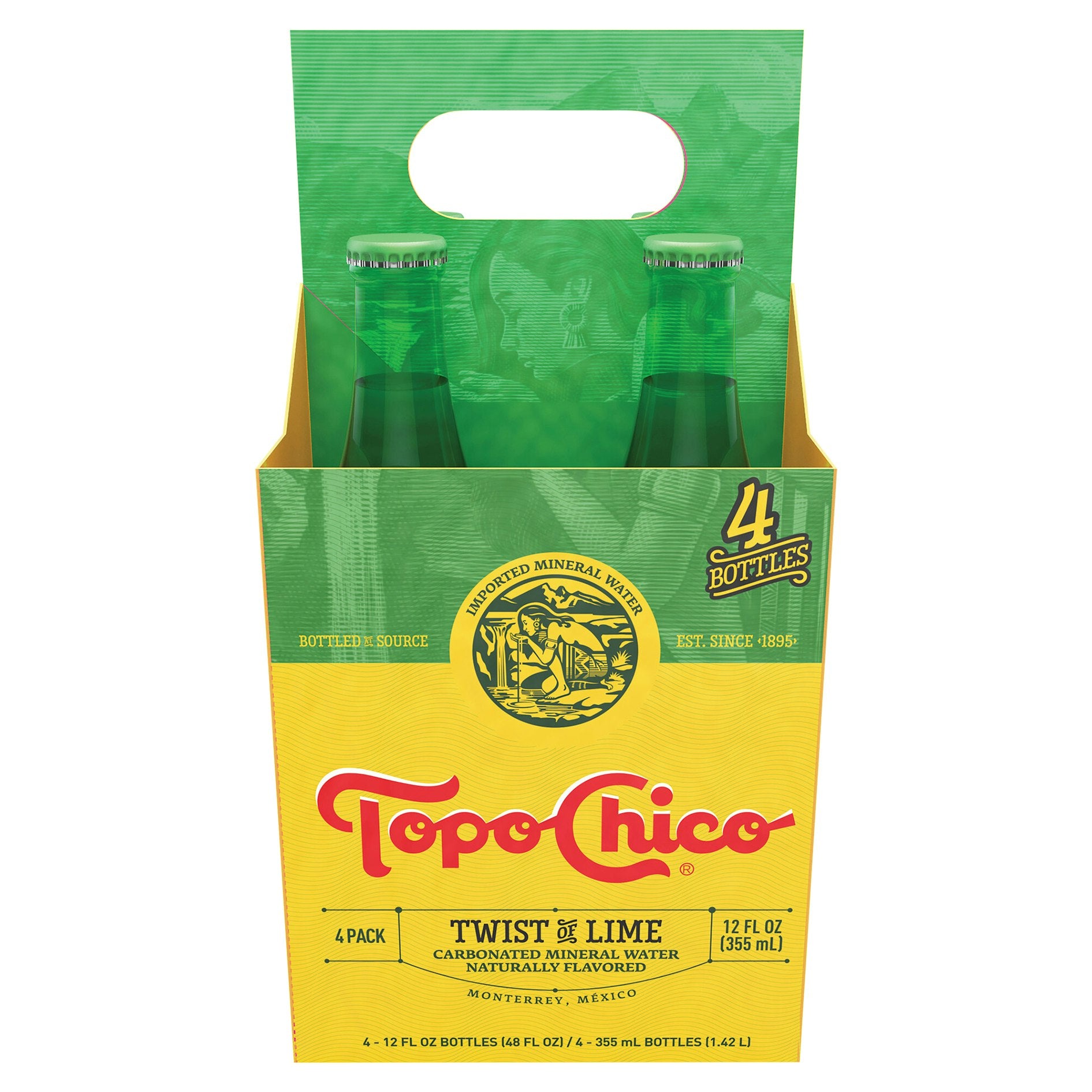 Topo Chico Water Lime Twist Glass 48 oz (Pack of 6)