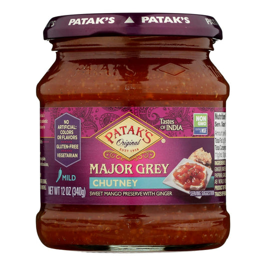 Patak's Chutney - Major Grey - Mild - 12 oz (Pack of 6)