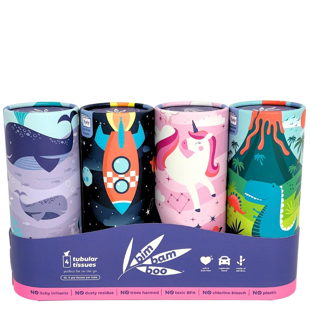 BIM BAM BOO (Pack of 9) Bim Bam Boo Facial Tissue 4 Pack