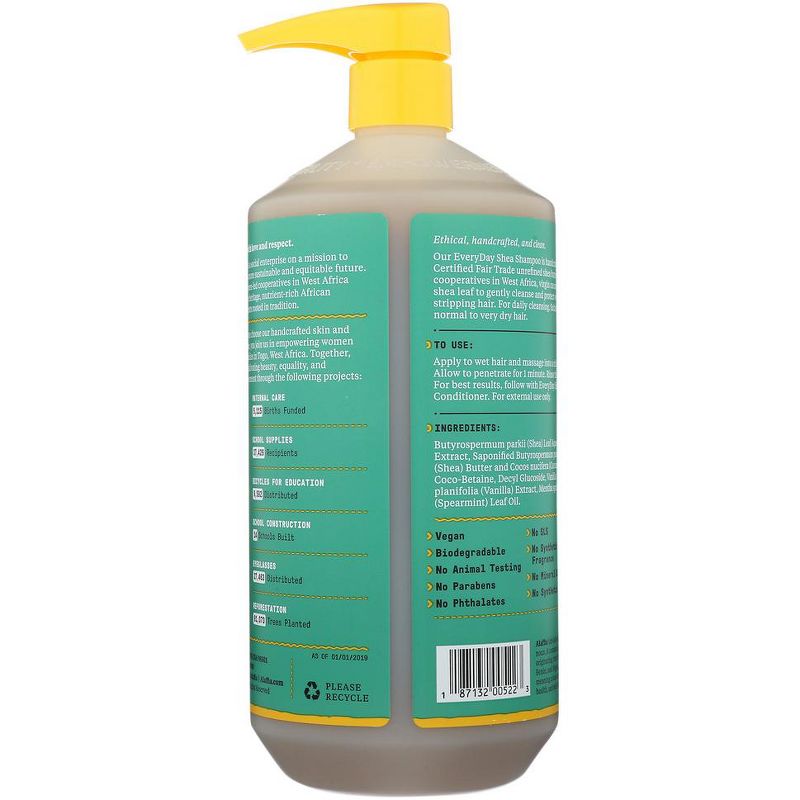 ALAFFIA (Pack of 5) Alaffia Everyday Vanilla Mint Shampoo 32 Fl Oz