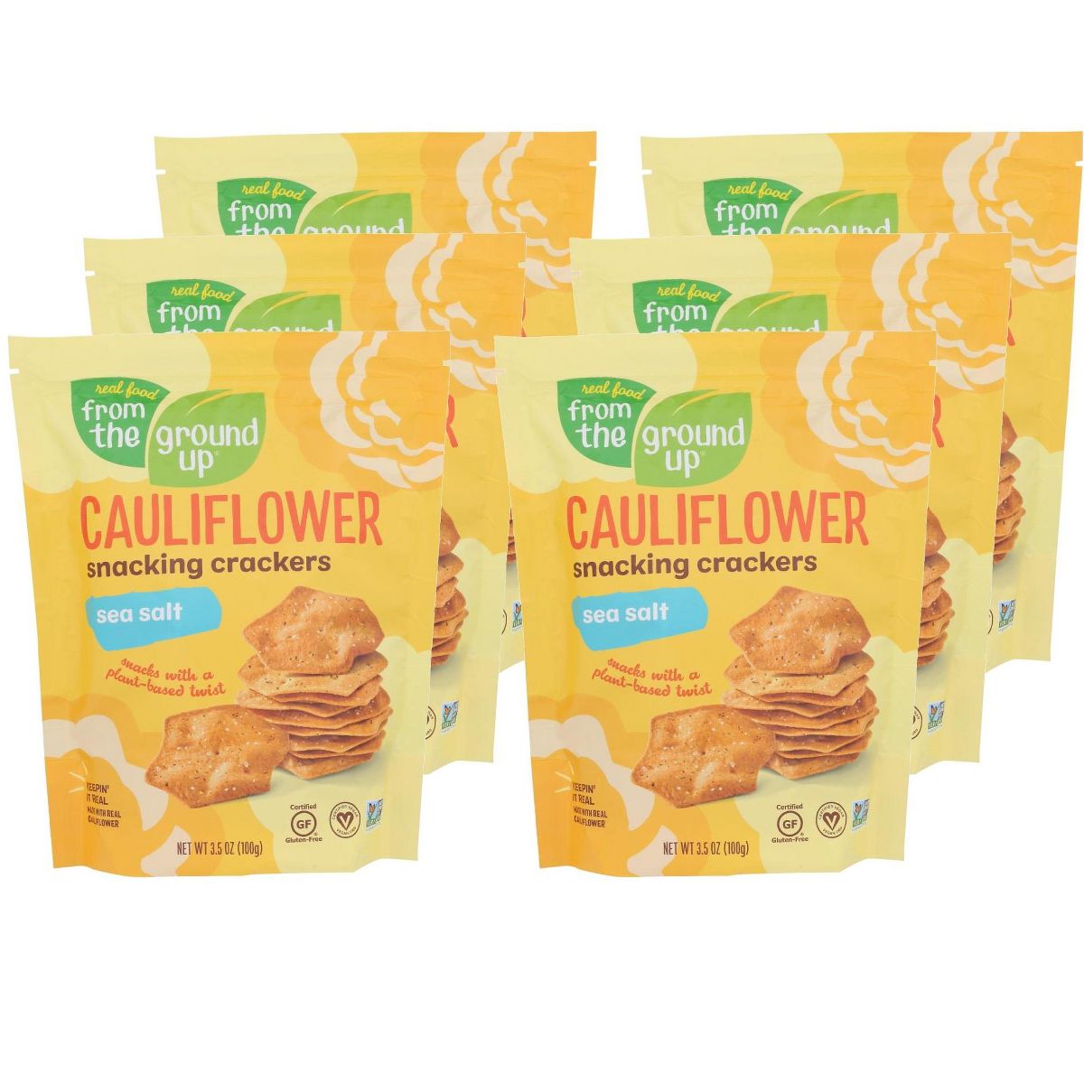 From The Ground Up Cauliflower Snack Sea Salt Crackers