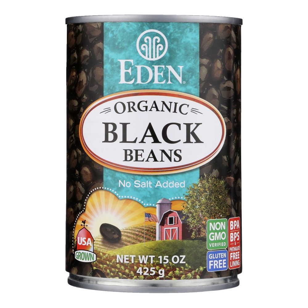 Eden Foods Organic Bean Can Black