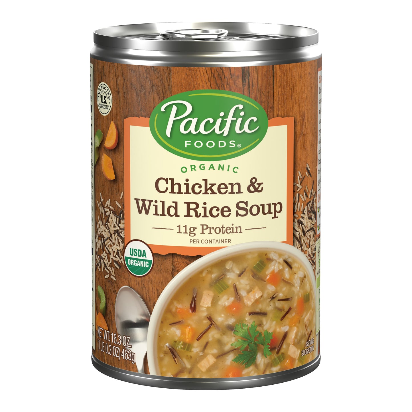 Pacific Foods Soup Chicken Wild Rice Organic 16.3 oz (Pack of 12)