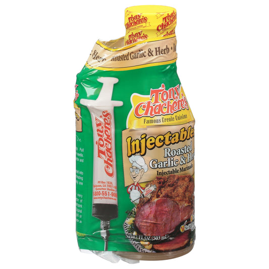 Tony Chacheres Marinade & Injectable Garlic Herb 17 oz (Pack of 6)