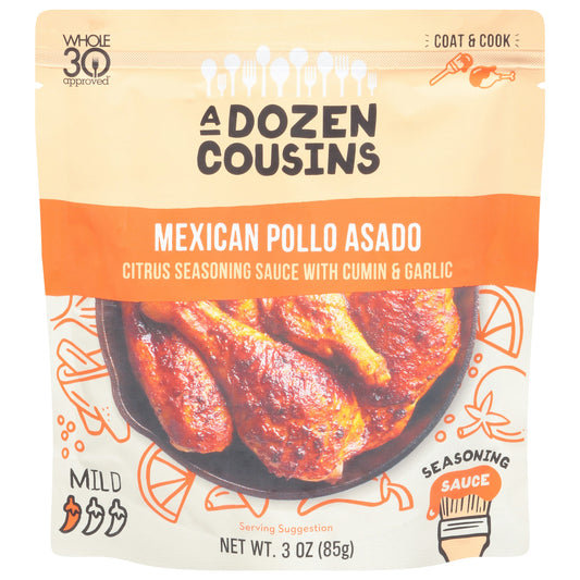 A Dozen Cousins Pollo Asada Seasoning Sauce - 3 Oz (Pack of 10)