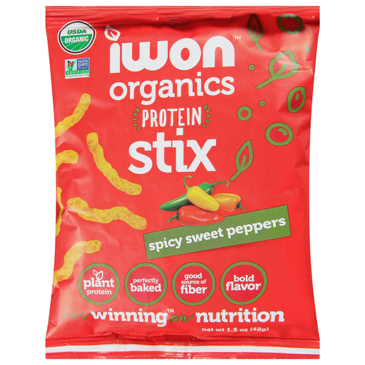 Iwon Organics Sticks Spicy Sweet Pepper 1.5 oz (Pack of 8)