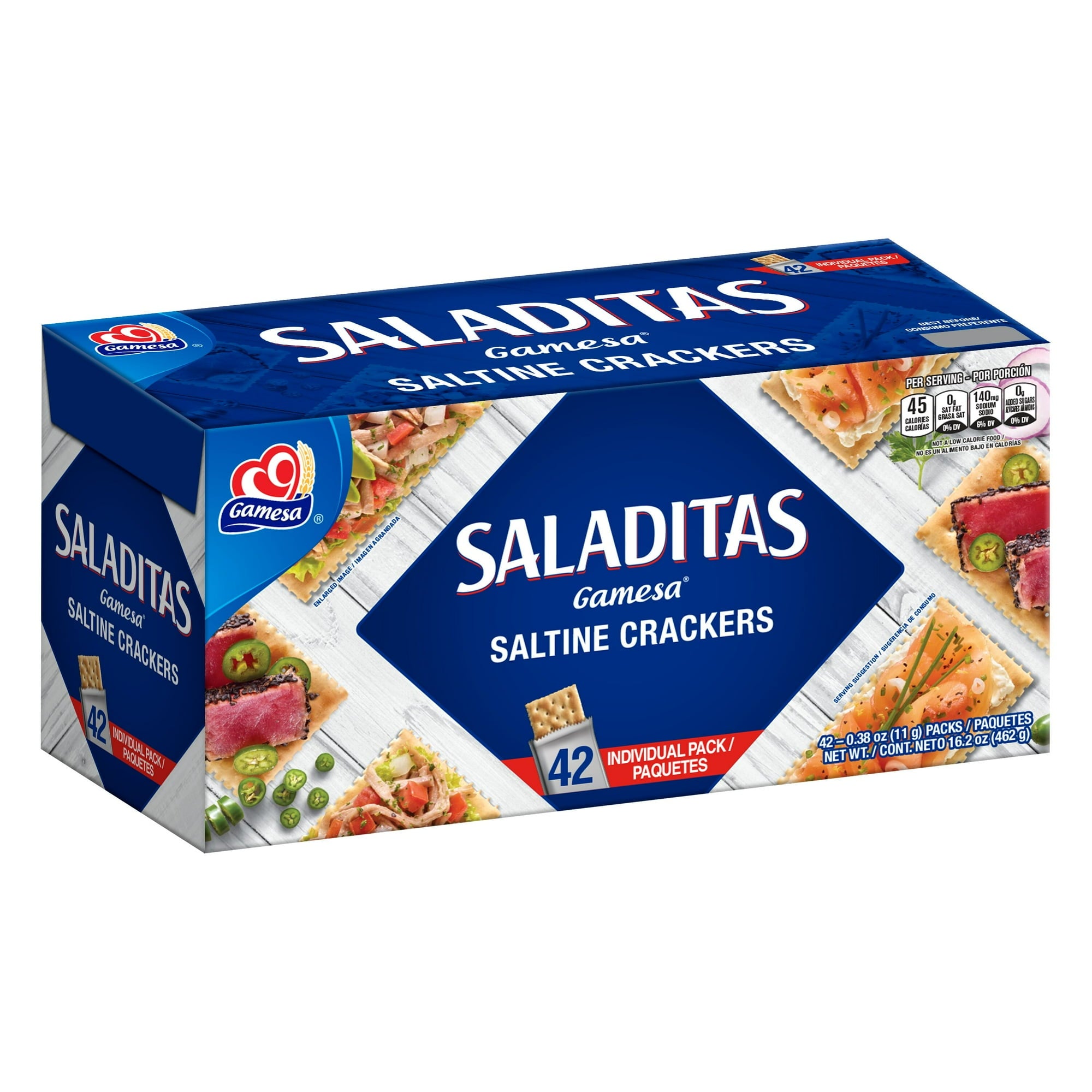 Gamesa Cracker Saladitas Mini Pack Natural Mexican Crackers
