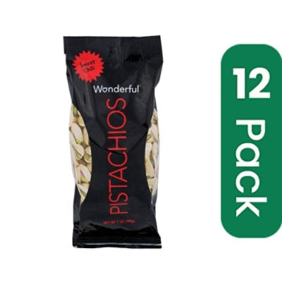 Wonderful Sweet Chili Pistachios - 7 Ounce (Pack of 12)