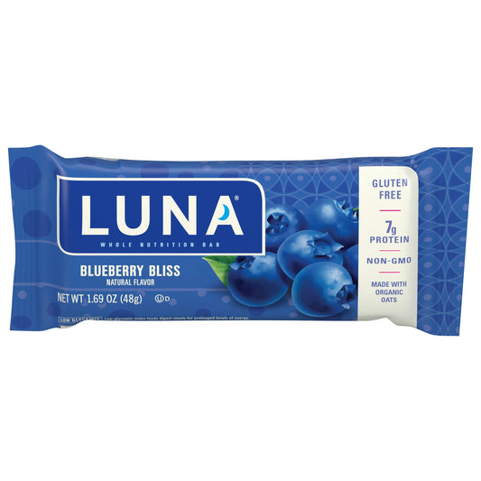 Luna Bar Snrse Blueberry Bliss Yogurt Nutritional Bar 1.7 Oz Pack of 15