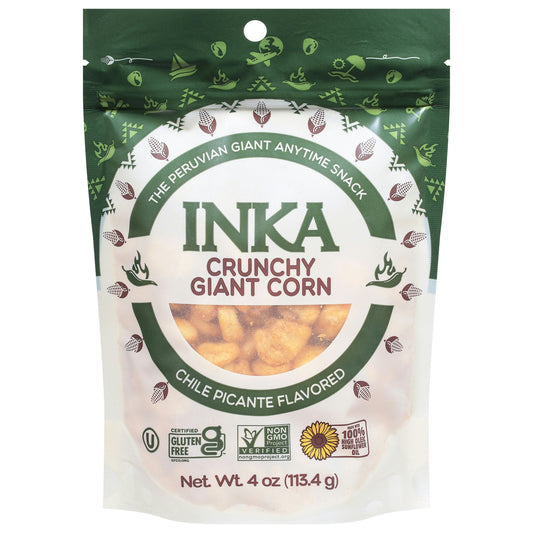 Inka Corn Roasted Chile Picante 4 Oz (Pack of 6)