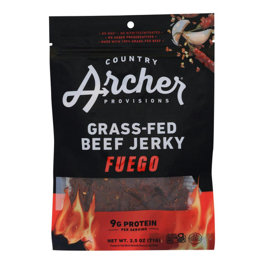 Country Archer - Jerky Beef Crushd Red Pepper 2.5 oz (Pack of 12)