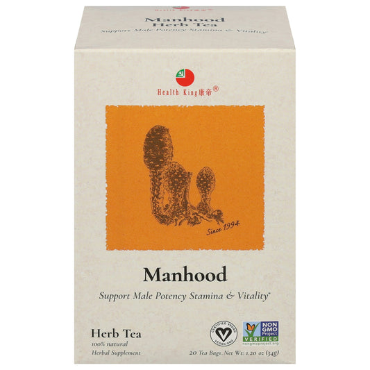 Health King Tea Tea Herb Manhood 1.2 Oz Pack of 12