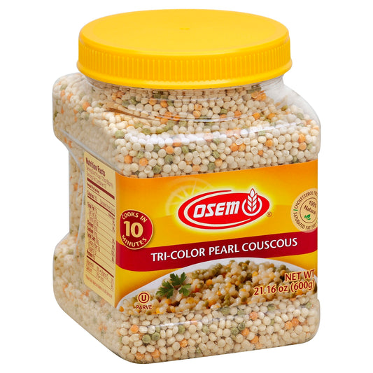 Osem Couscous Tri Color Pearl 21.16 Oz Pack of 4