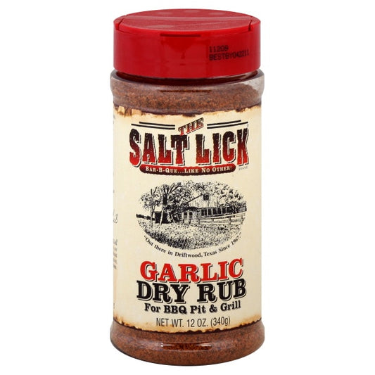Salt Lick Rub Dry Garlic 12 Oz (Pack of 6)