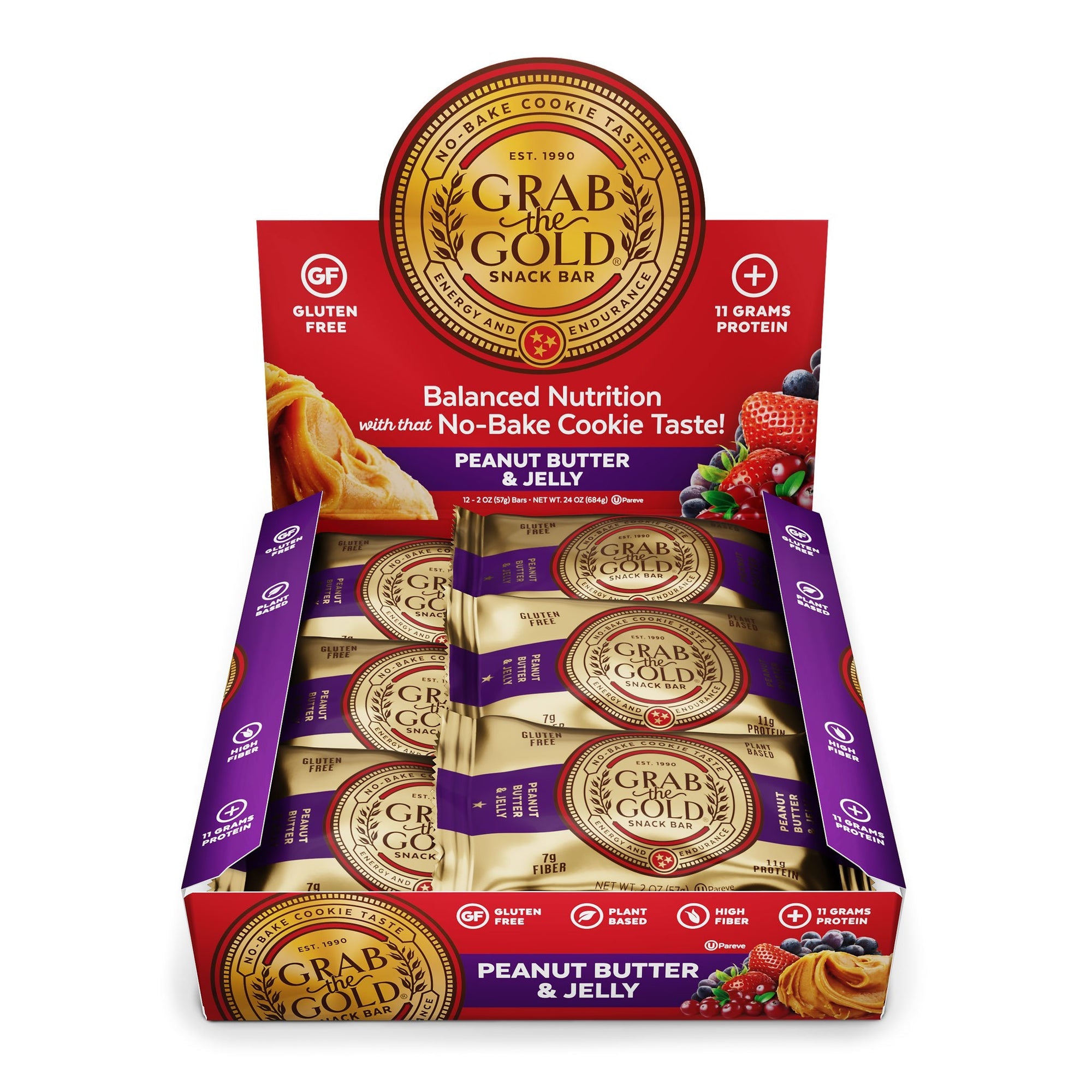 Grab The Gold Bar Protein Peanut Butter & Jelly