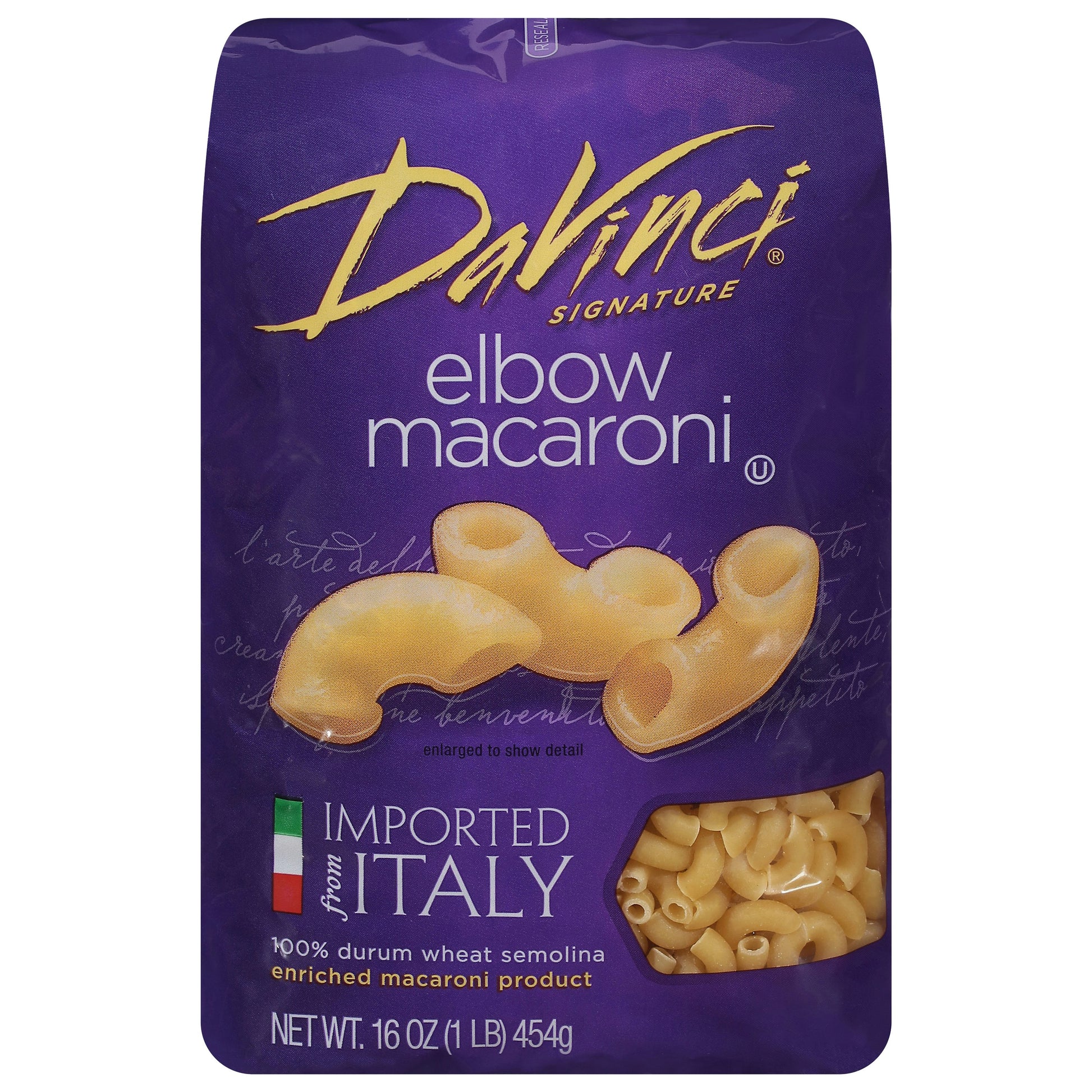 Davinci Pasta Elbow Macaroni 16 Oz (Pack of 12)