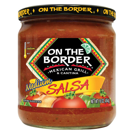 On The Border Mexican Grill & Cantina Medium Salsa 16 oz (Pack of 8)