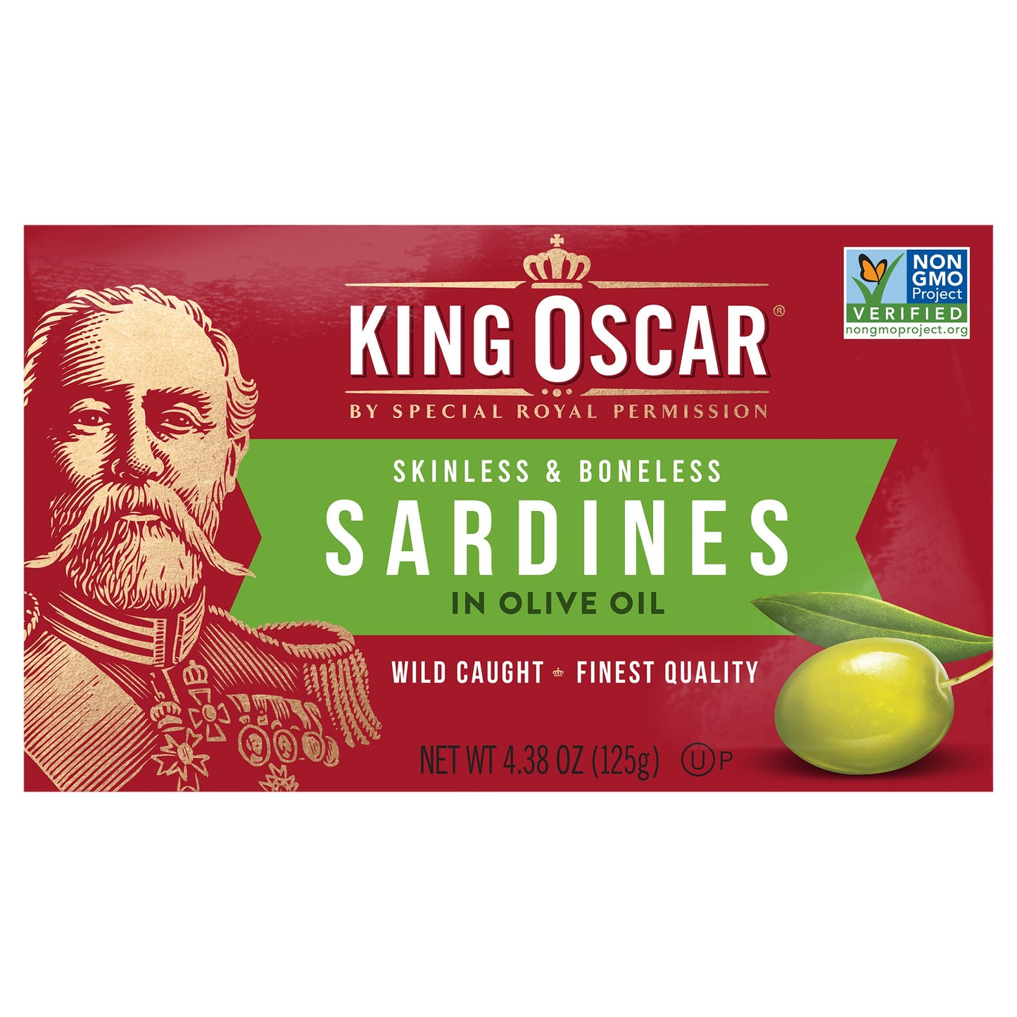 King Oscar Sardines Skinless Boneless Olive Oil 4.38 Oz Pack of 12