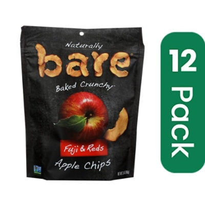 Bare Fruit Apple Chips - Fuji & Reds 3.4 Oz (Pack of 12)