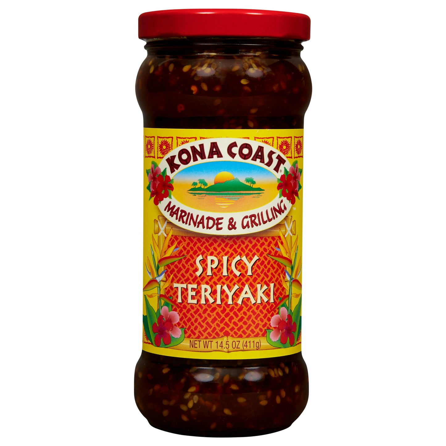 Kona Coast Sauce Marinade & Grilling Spicy Teriyaki 14.5 Oz Pack of 6