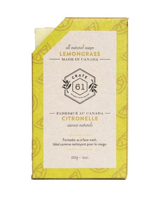 Crate 61 Soap Bar Lemongrass 4 Oz (Pack of 8)