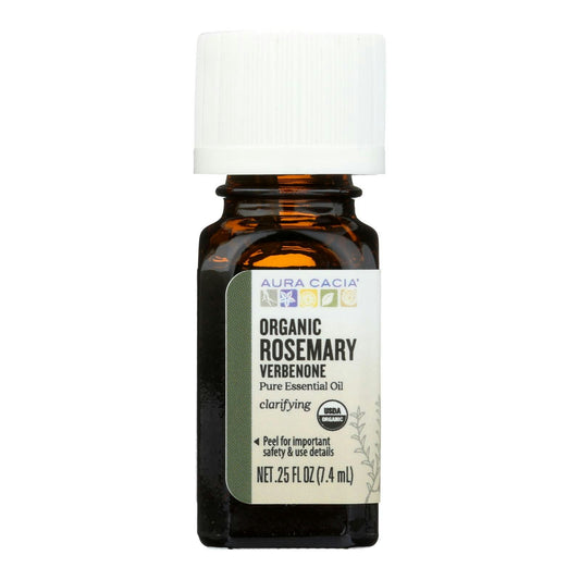 Aura Cacia Oil Essential Rosemary Verbenone 0.25 Fl Oz (Pack of 3)