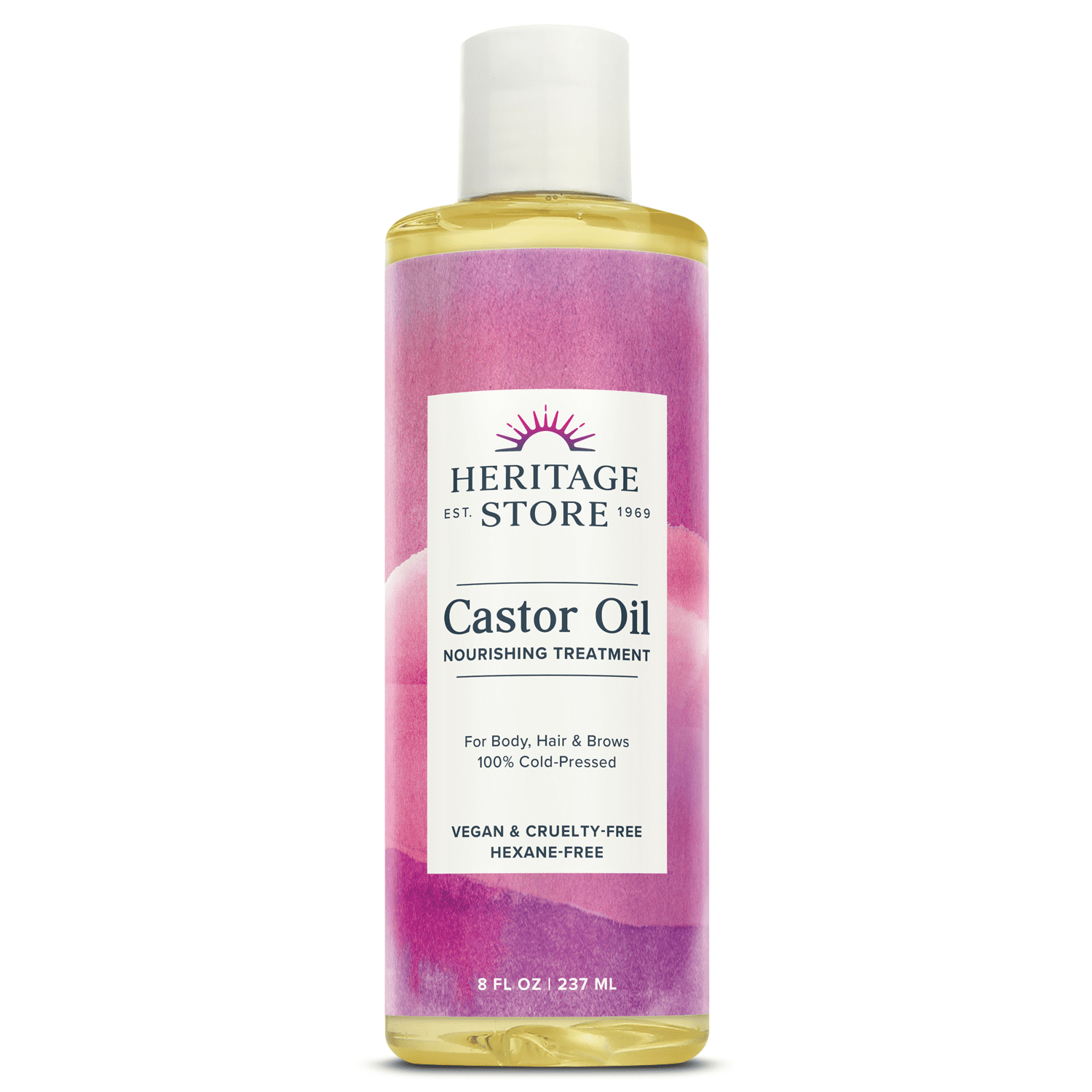 HERITAGE (Pack of 8) Heritage Castor Oil 8 Oz
