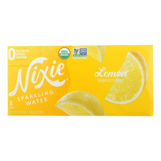 Nixie Sparkling Water Organic Sparkling Water Lemon 96 Fo Pack of 3