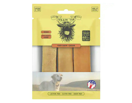Yellow Yak - Dog Treat Yaky Chew Cheese Mixed - 9.9 oz (Pack of 4)