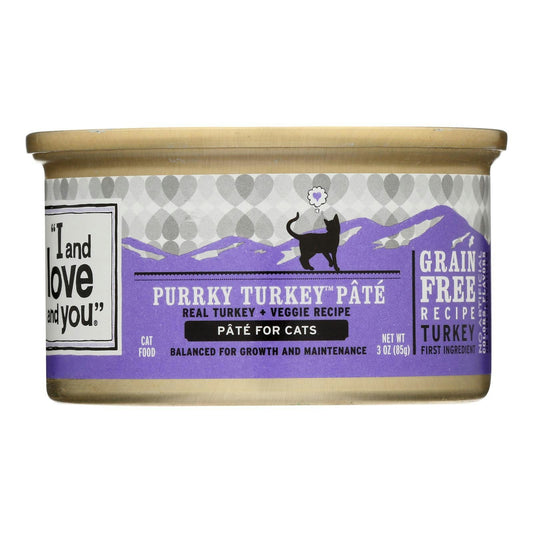 Natural Protein-Rich Purrky Turkey Recipe Wet Cat Food 3 oz (Pack of 24)