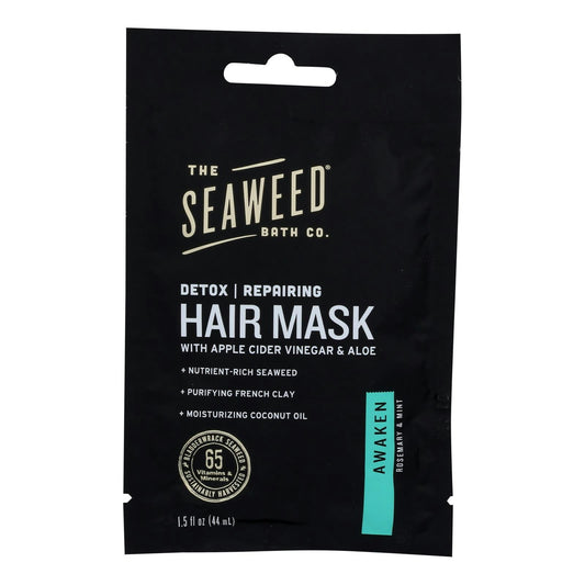 Seaweed Bath Company Hair Mask Detox Awaken 1.5 Fl Oz (Pack of 6)