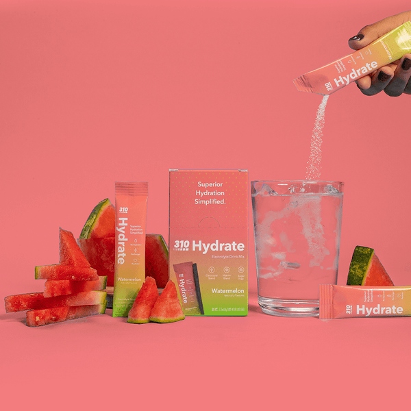310 NUTRITION (Pack of 4) 310 Nutrition Hydrate Watermelon Hydration Electrolyte 15 Pc 2.6 Oz