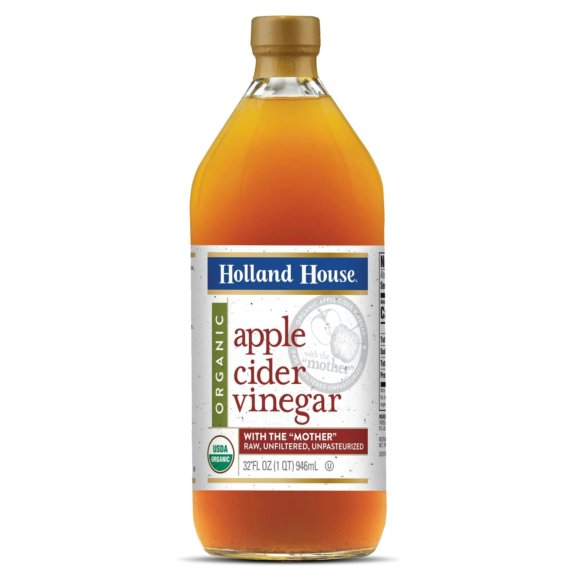 Holland House - Vinegar Apple Cider 32 oz (Pack of 6)