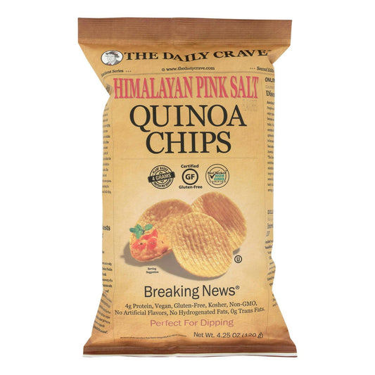 The Daily Crave - Quin Chips Himalayan Pink Salt 4.25 oz (Pack of 8)