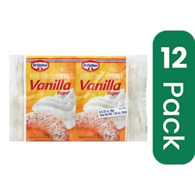 Dr Oetker Sugar Vanilla 6Pk 1.88 oz (Pack Of 12)