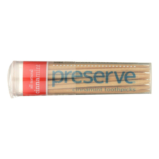 Preserve Flavored Toothpicks Cinnamint - 35 Pieces (Pack of 24)