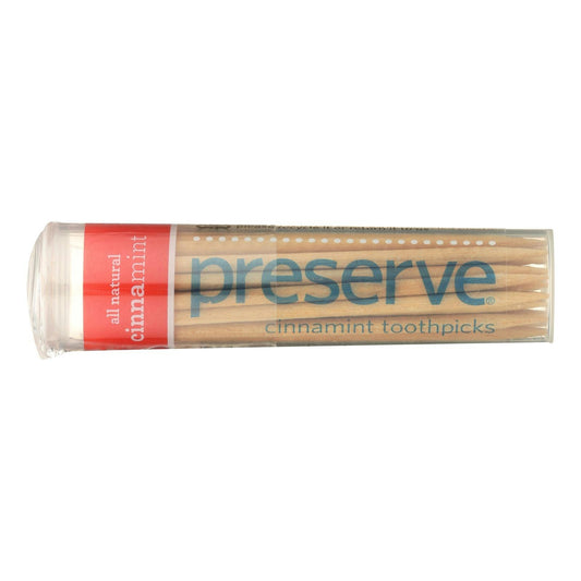 Preserve Flavored Toothpicks Cinnamint - 35 Pieces (Pack of 24)
