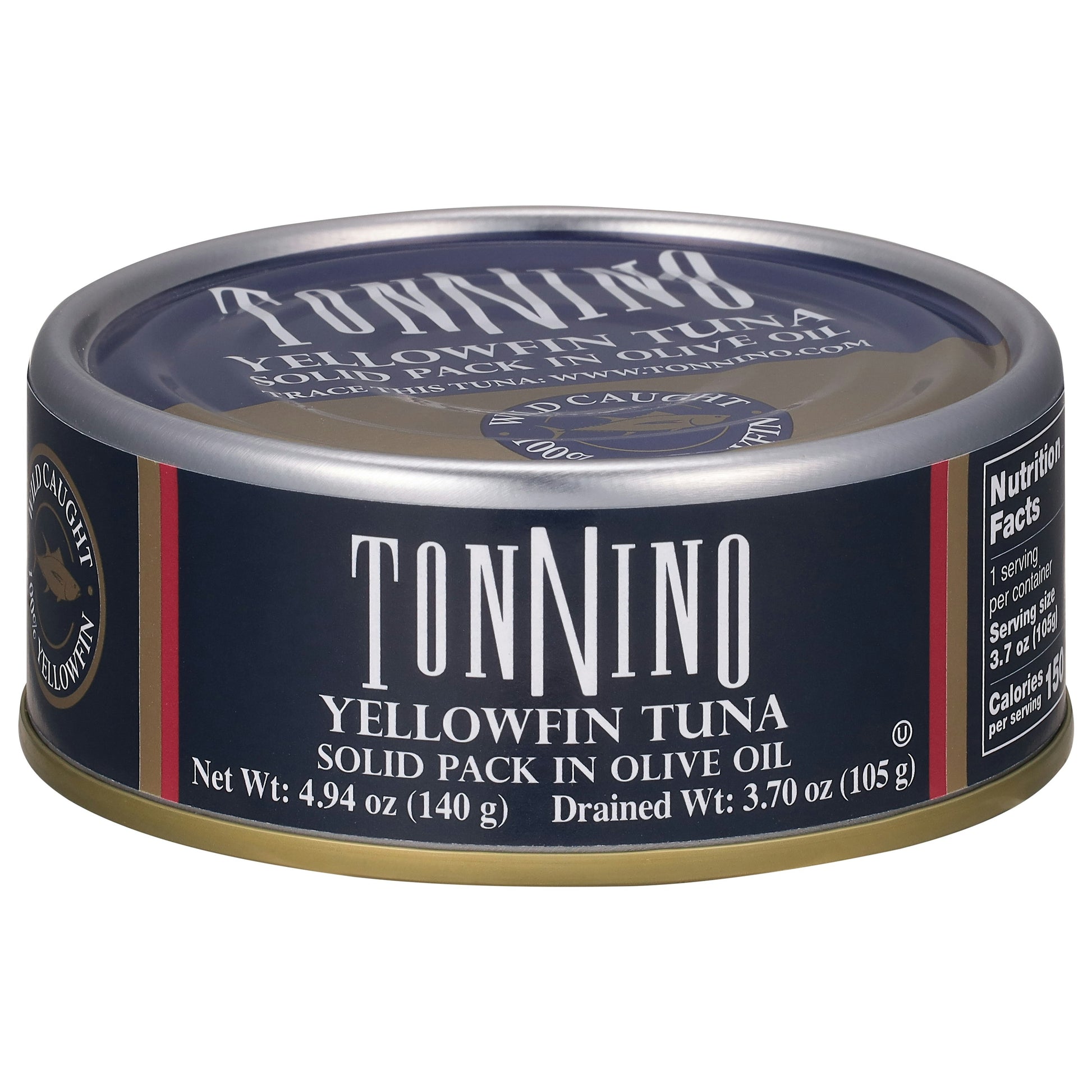 Tonnino Tuna Olive Oil Can 4.9 oz (Pack of 12)