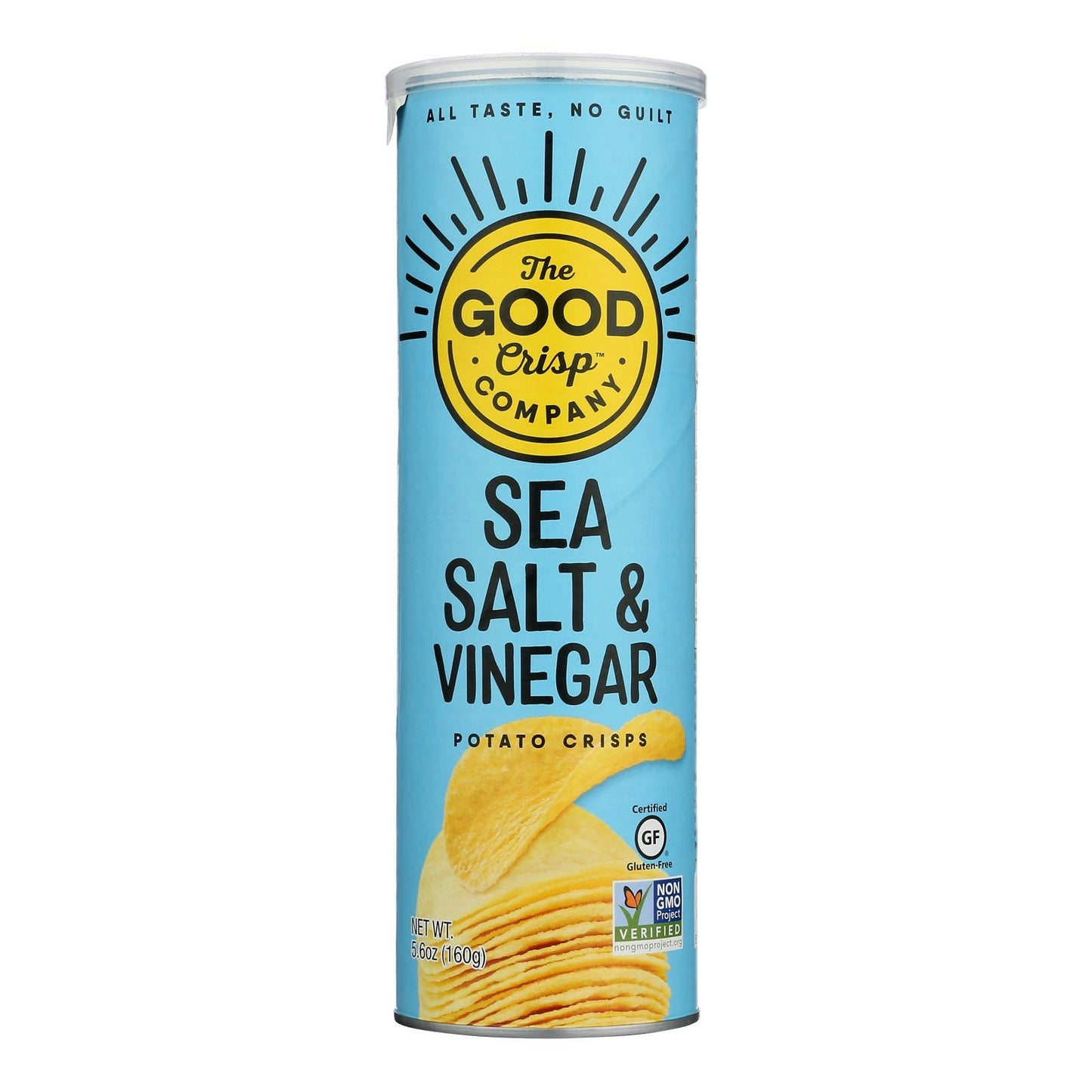 The Good Crisp Company - Potato Crisp, Sea Salt & Vinegar 5.6 oz (Pack of 8)