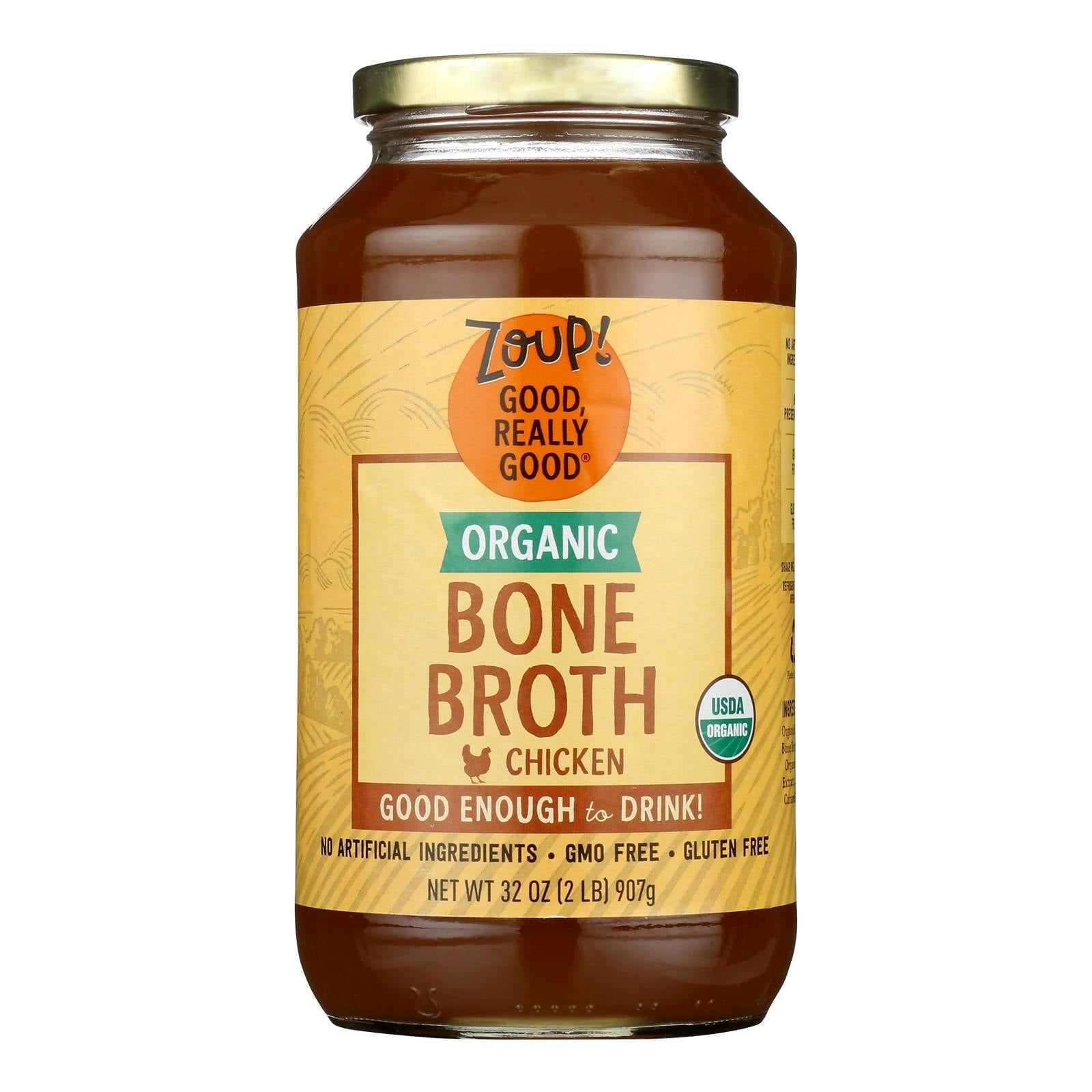 Zoup! Good Really Good - Bone Broth Chicken 32 oz (Pack of 6)