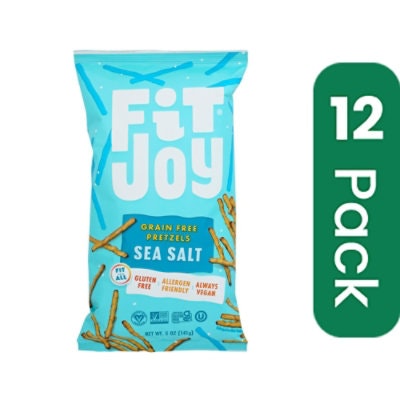 Fitjoy - Pretzel Steak Green Free Himalayan Sea Salt 5 oz (Pack of 12)