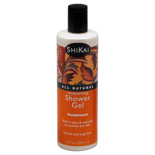 Shikai Shower Gel Sandalwood 12 Oz (Pack of 3)