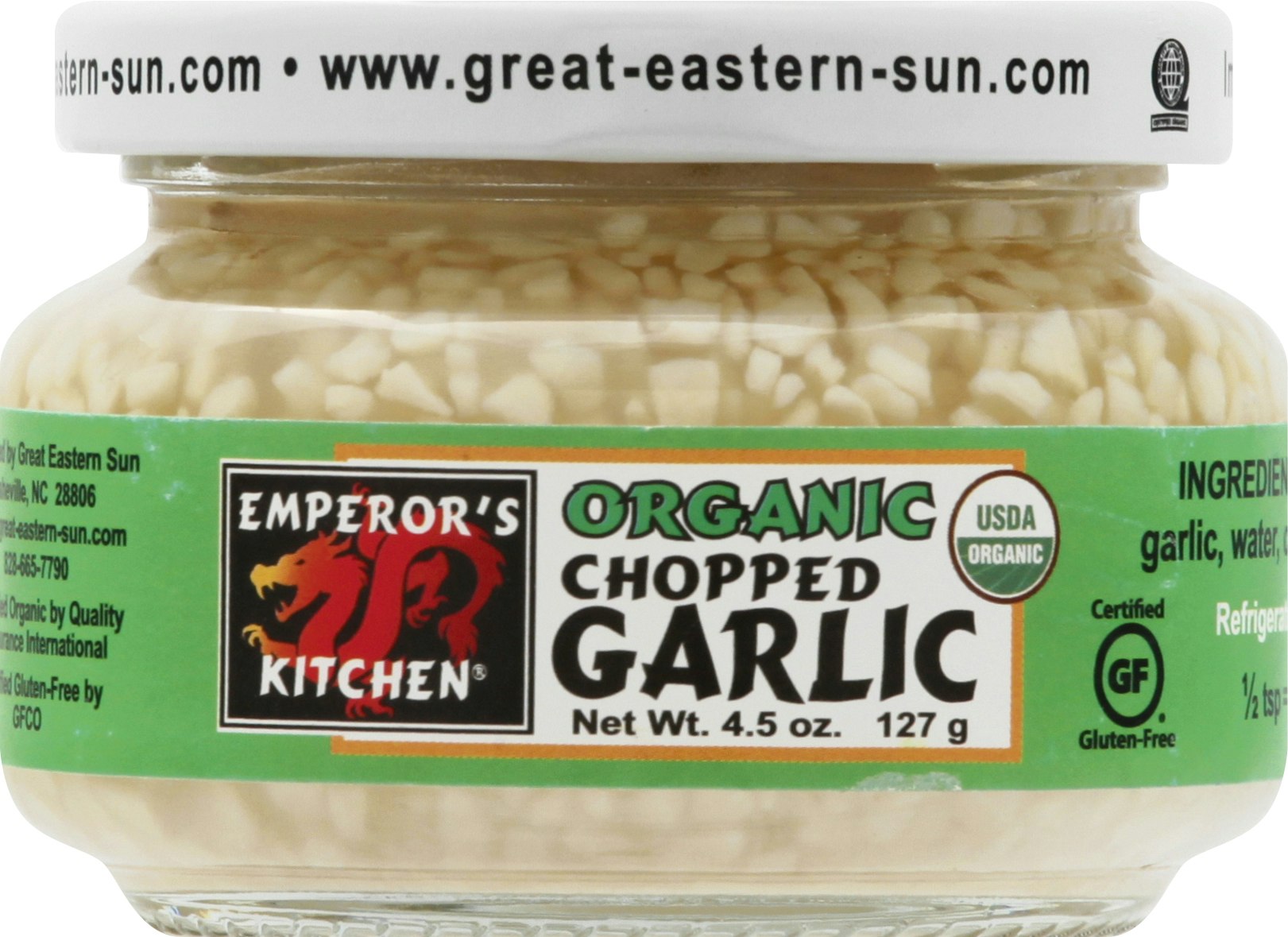 Emperors Kitchen Garlic Chopped Organic