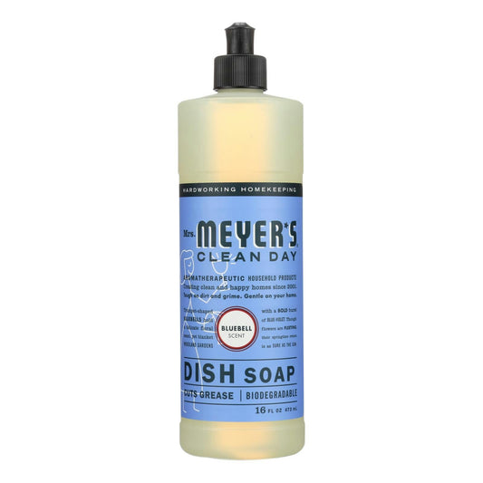 Mrs.  Meyer's Clean Day - Liquid Dish Soap - Bluebell 16 fl oz (Pack of 6)