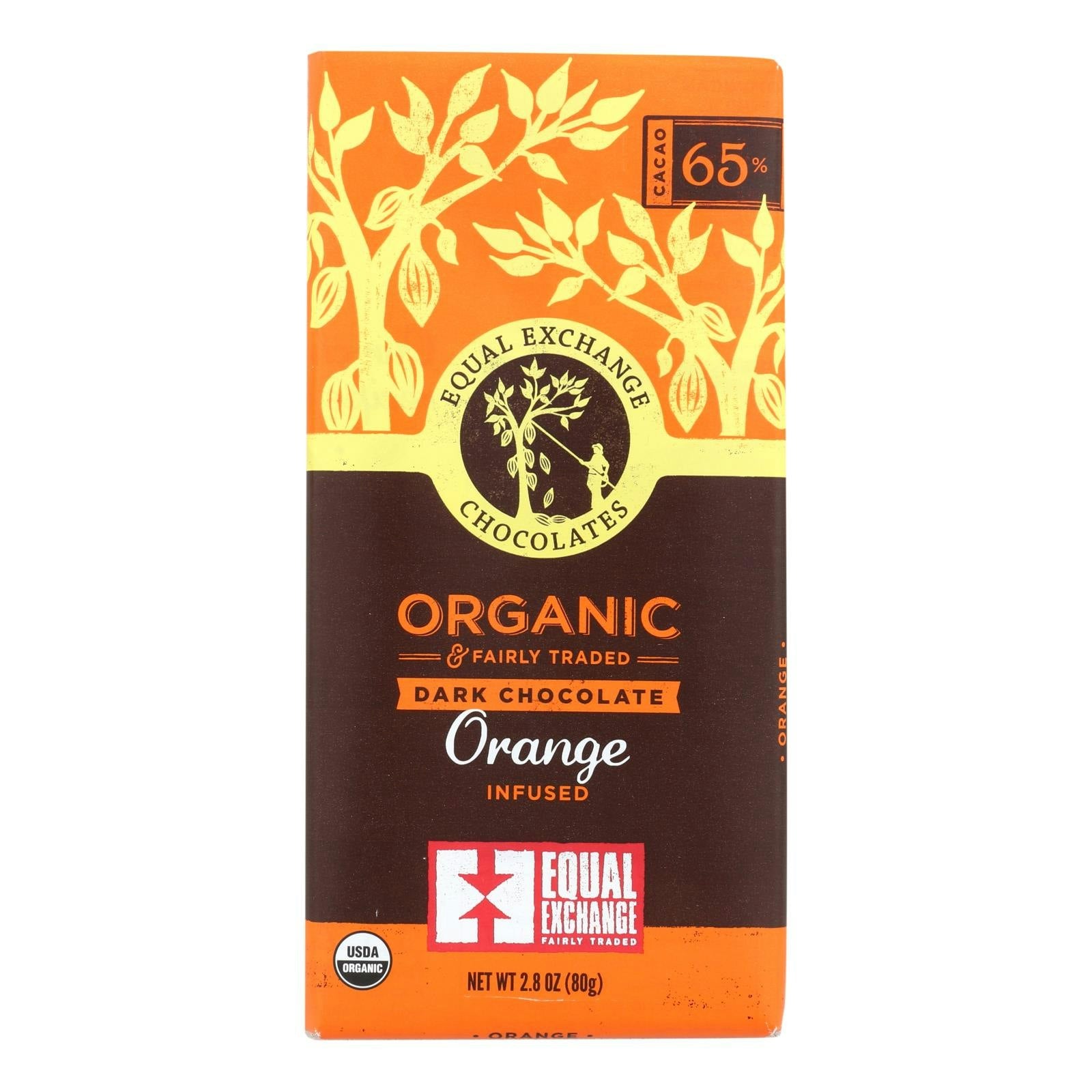 Equal Exchange Organic Orange Chocolate - Orange