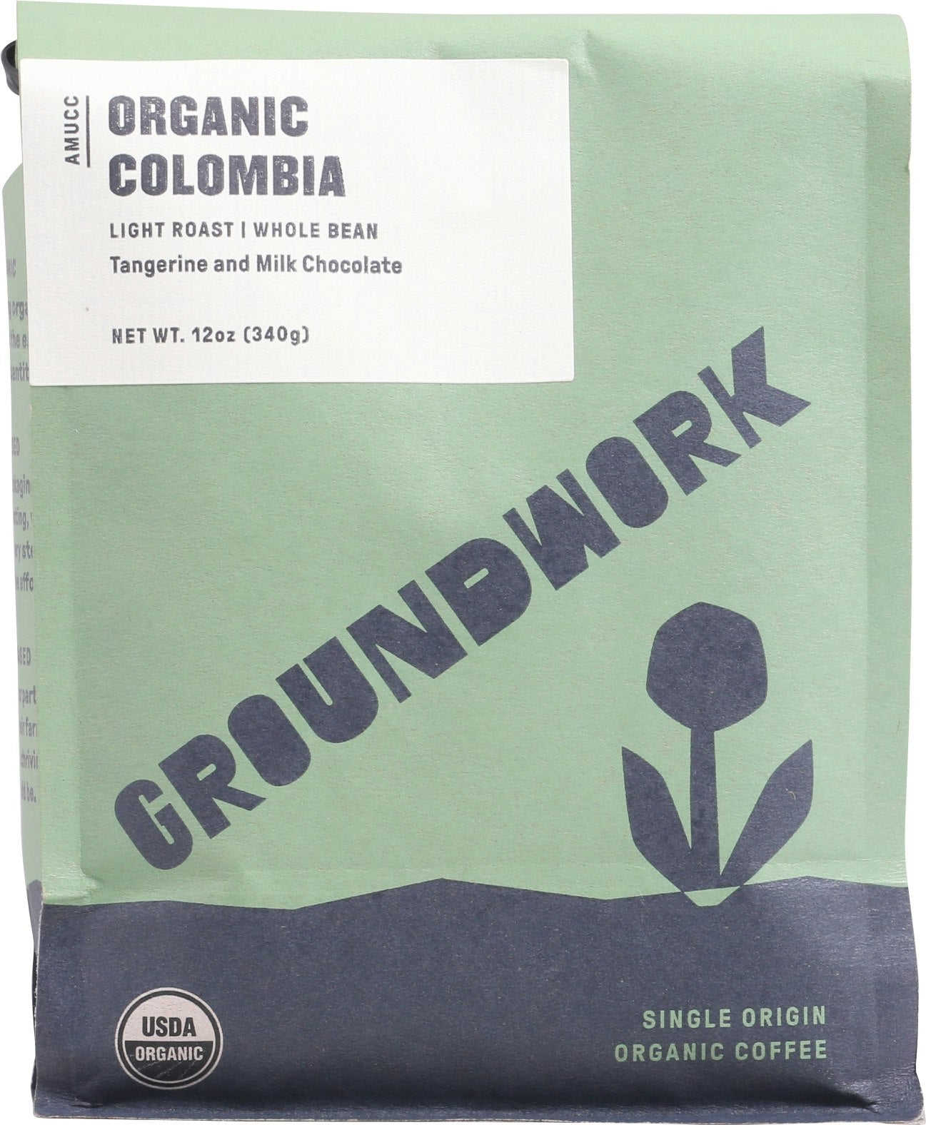 Groundwork Coffee Coffee Columbia Whole Bean 12 Oz Pack of 6