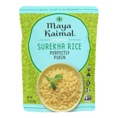 Maya Kaimal Rice Surekha Plain Organic - 8.5 oz (Pack of 6)