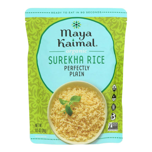 Maya Kaimal Rice Surekha Plain Organic - 8.5 oz (Pack of 6)