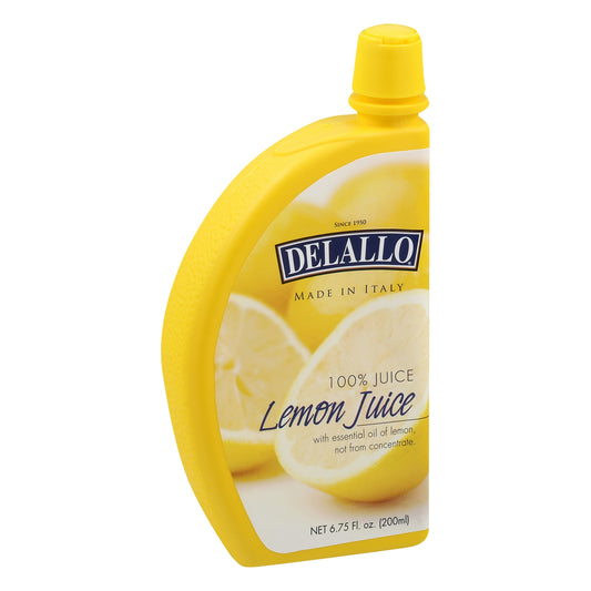 Delallo Juice Lemon 6.75 oz (Pack of 12)
